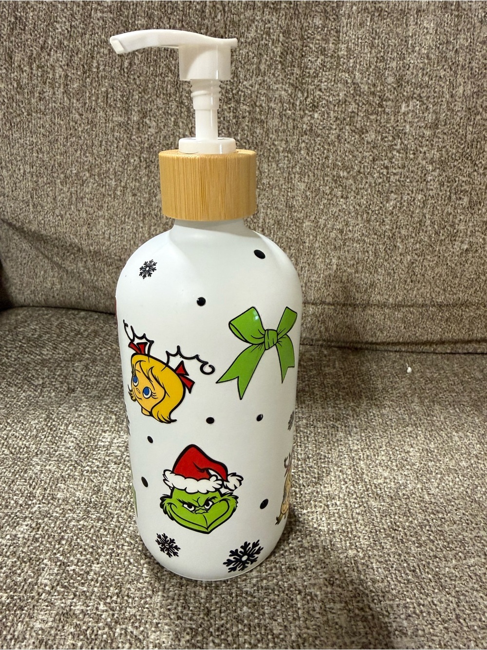 Grinch Themed Soap Dispenser